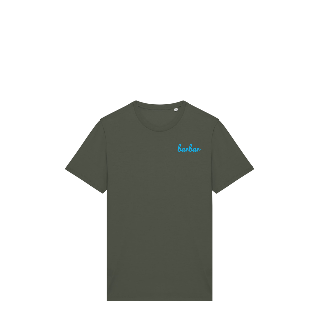 Uniseks T-shirt (BarBar Light blue logo)