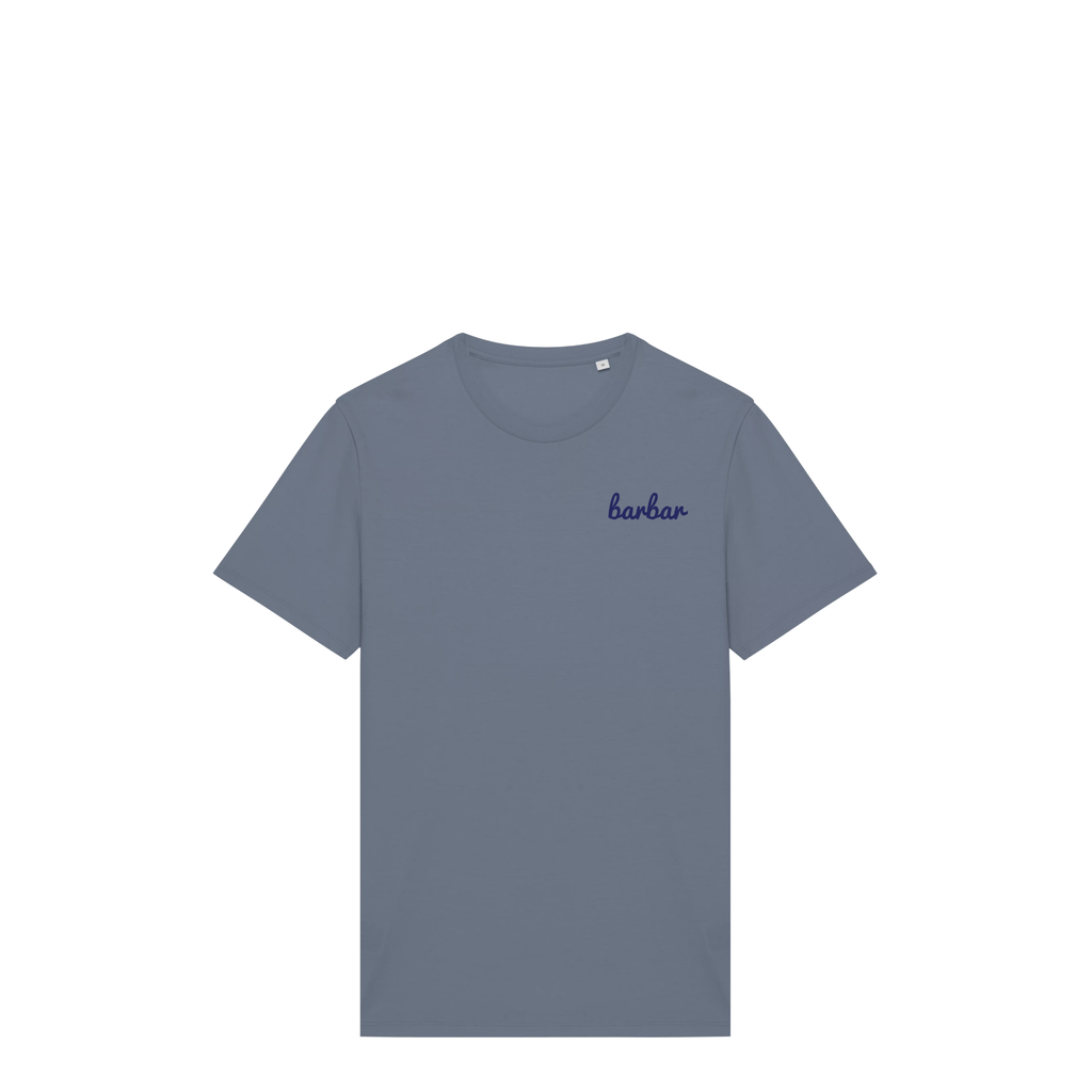 Uniseks T-shirt (BarBar Navy blue logo)