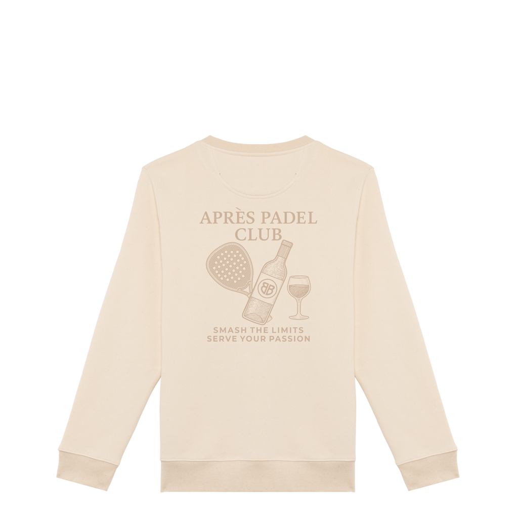 Uniseks Sweater Après Padel Club (Off-white logo)