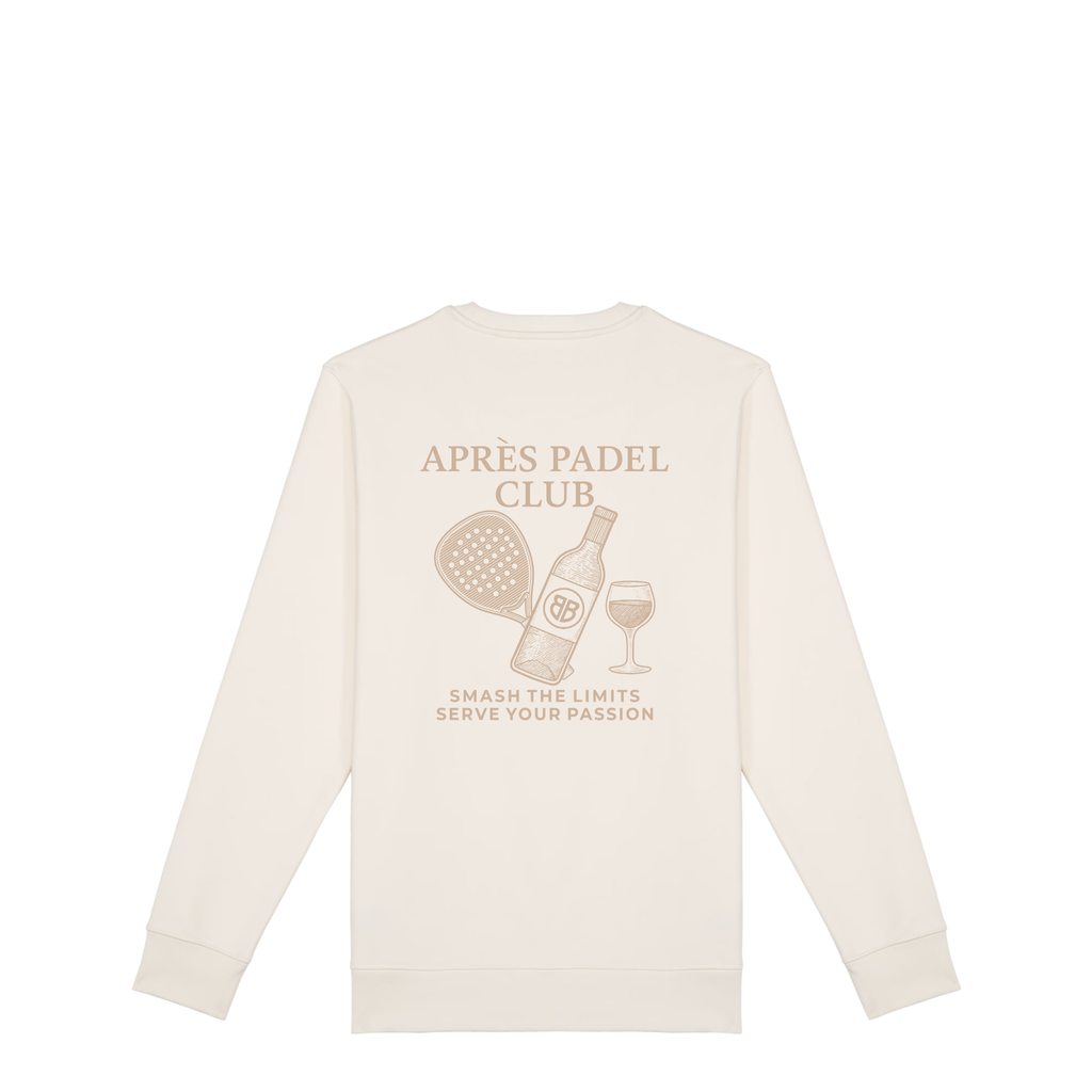 Uniseks Sweater Après Padel Club (Off-white logo)