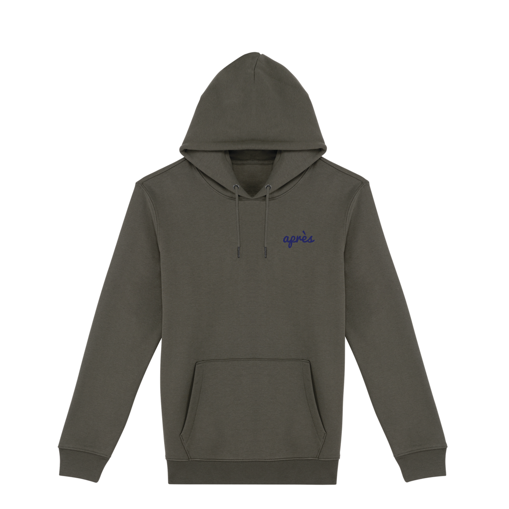 Uniseks Hoodie Après Padel Club (Navy Blue logo)
