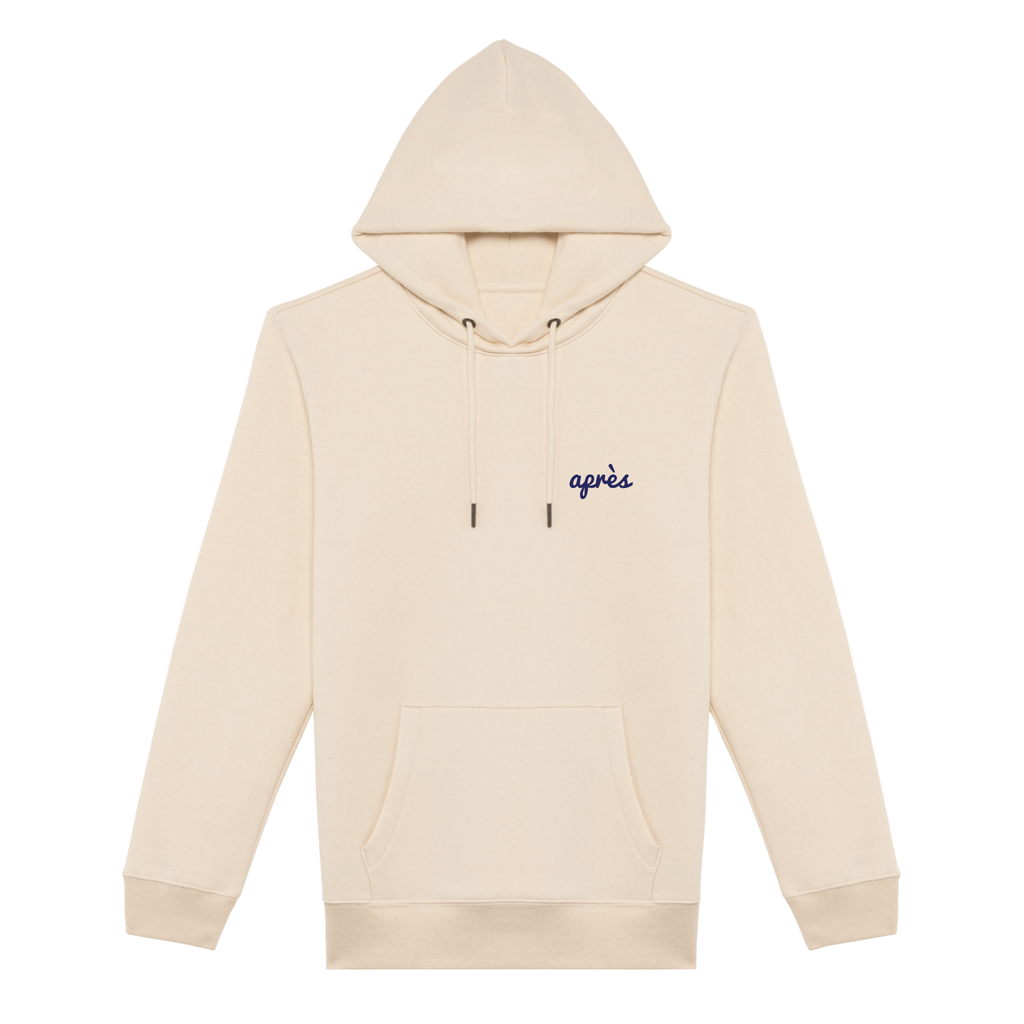 Uniseks Hoodie Après Padel Club (Navy Blue logo)