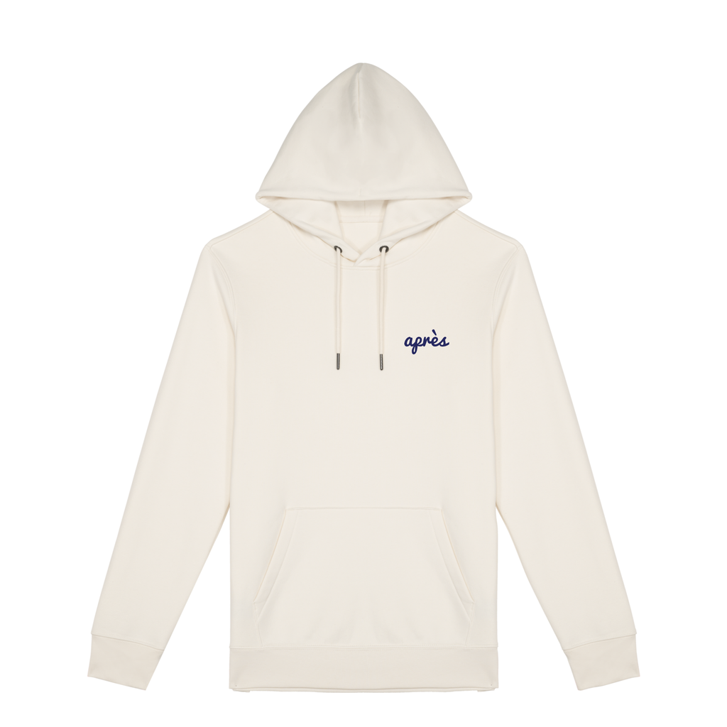 Uniseks Hoodie Après Padel Club (Navy Blue logo)