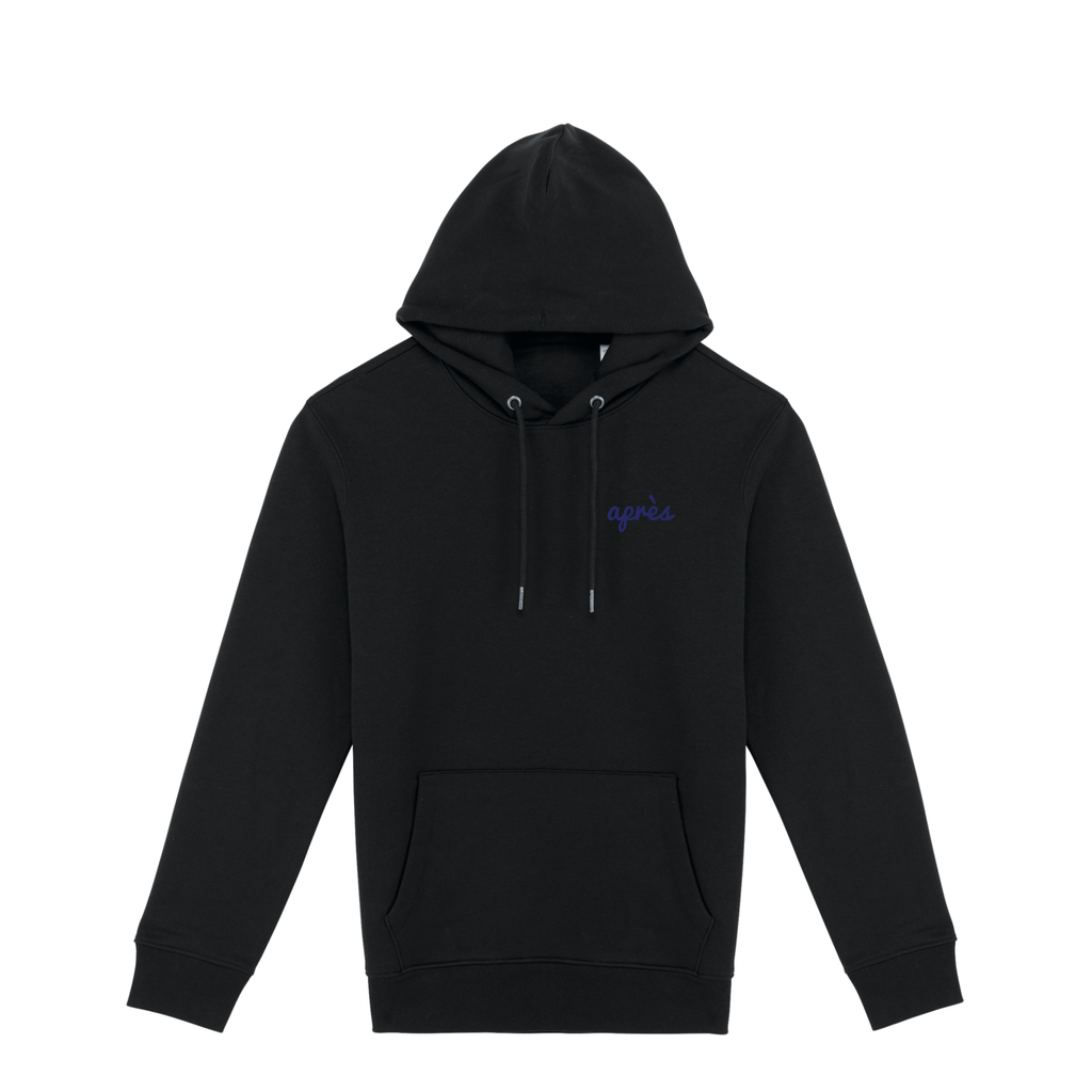 Uniseks Hoodie Après Padel Club (Navy Blue logo)