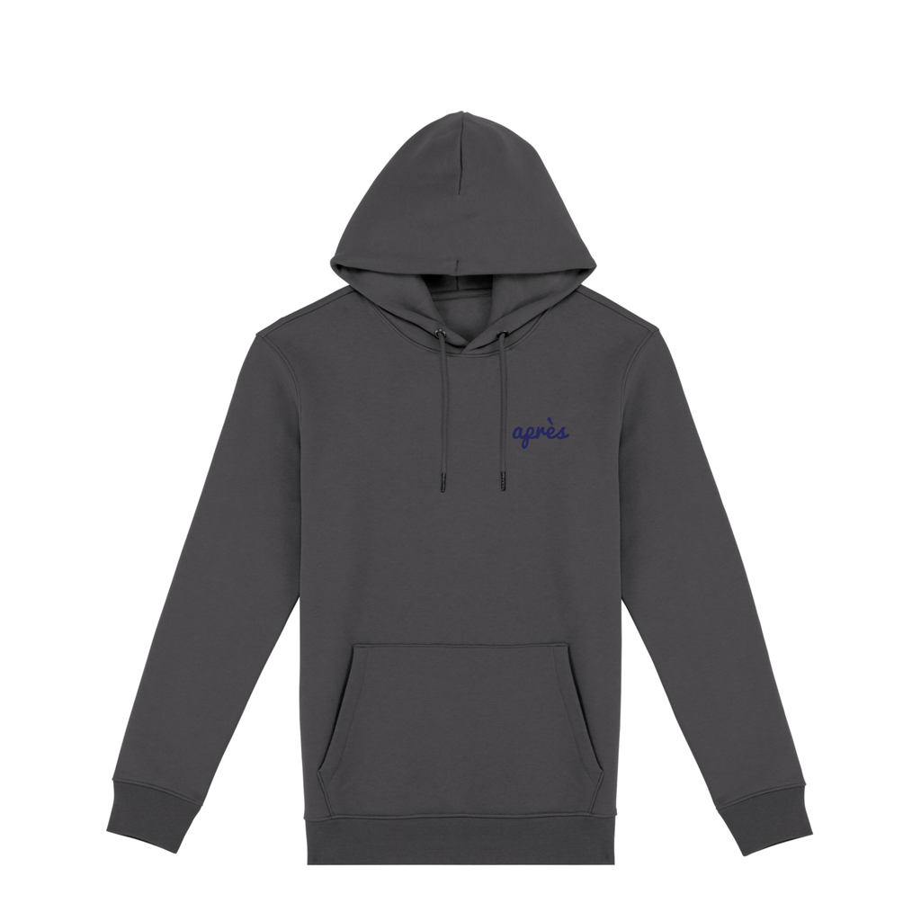 Uniseks Hoodie Après Padel Club (Navy Blue logo)