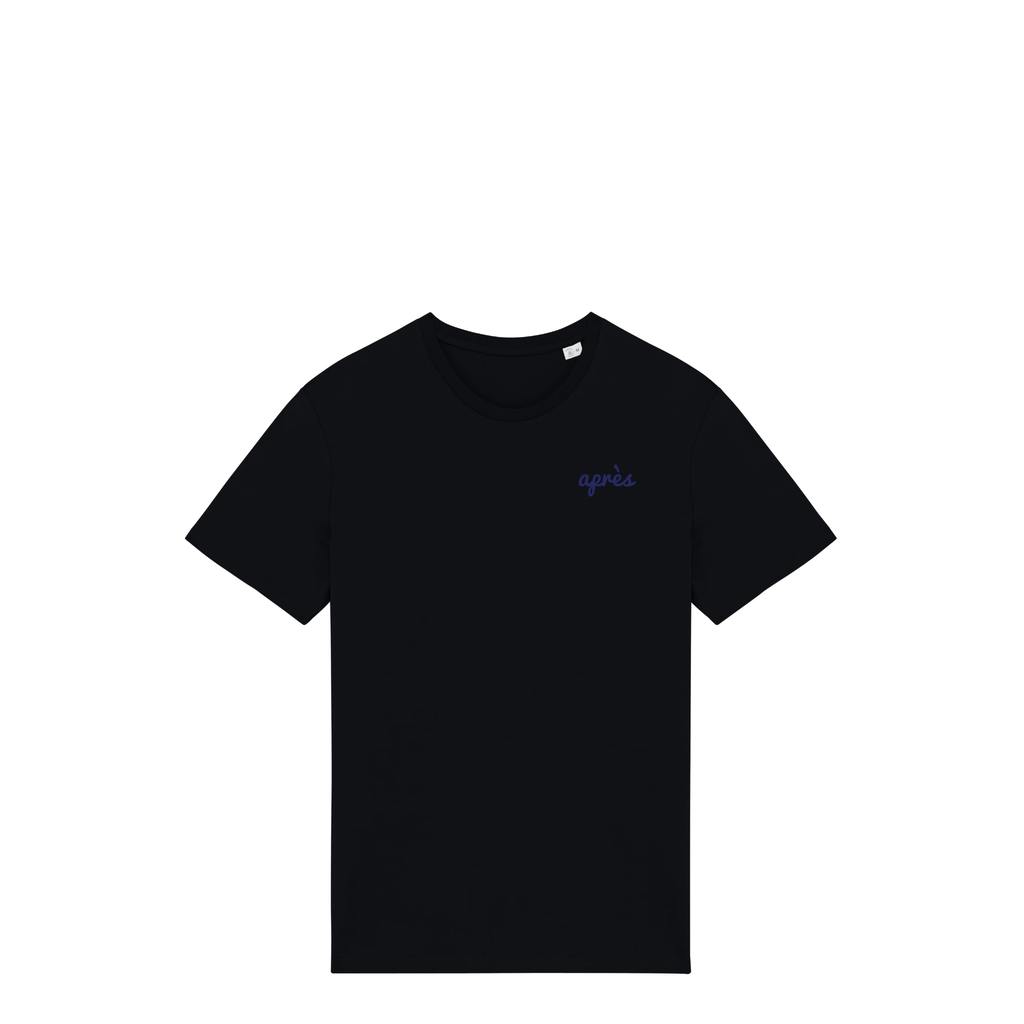 Uniseks T-shirt Après Padel Club (Navy Blue logo)