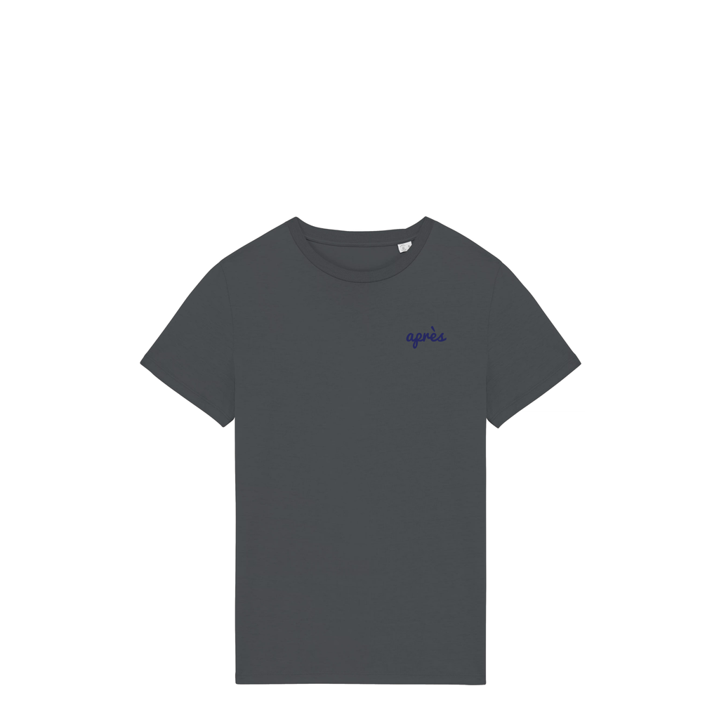 Uniseks T-shirt Après Padel Club (Navy Blue logo)