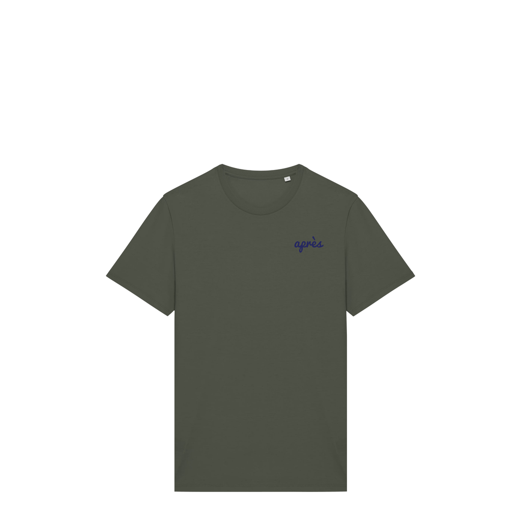 Uniseks T-shirt Après Padel Club (Navy Blue logo)