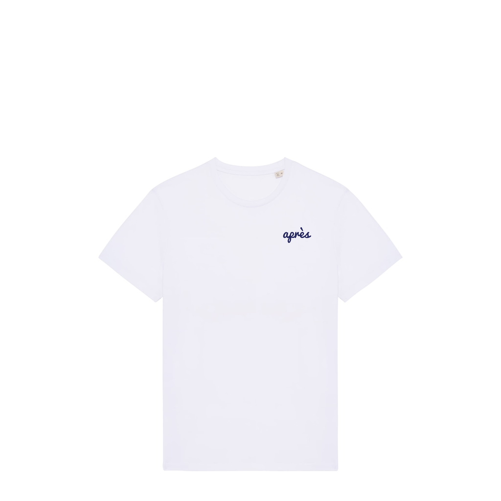 Uniseks T-shirt Après Padel Club (Navy Blue logo)