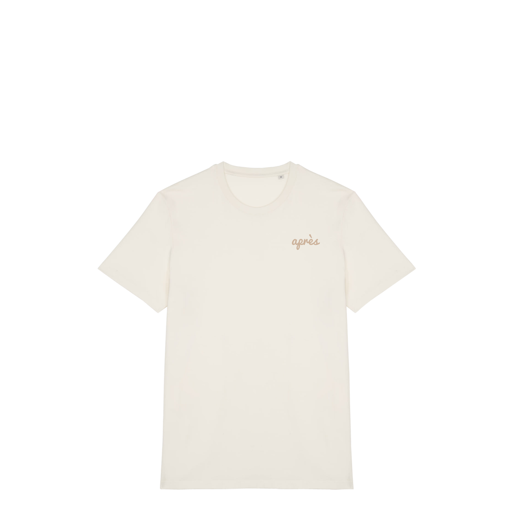 Uniseks T-shirt Après Padel Club (Off-white logo)