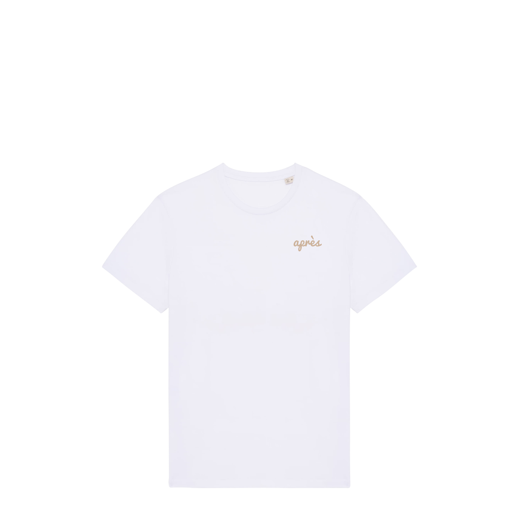 Uniseks T-shirt Après Padel Club (Off-white logo)