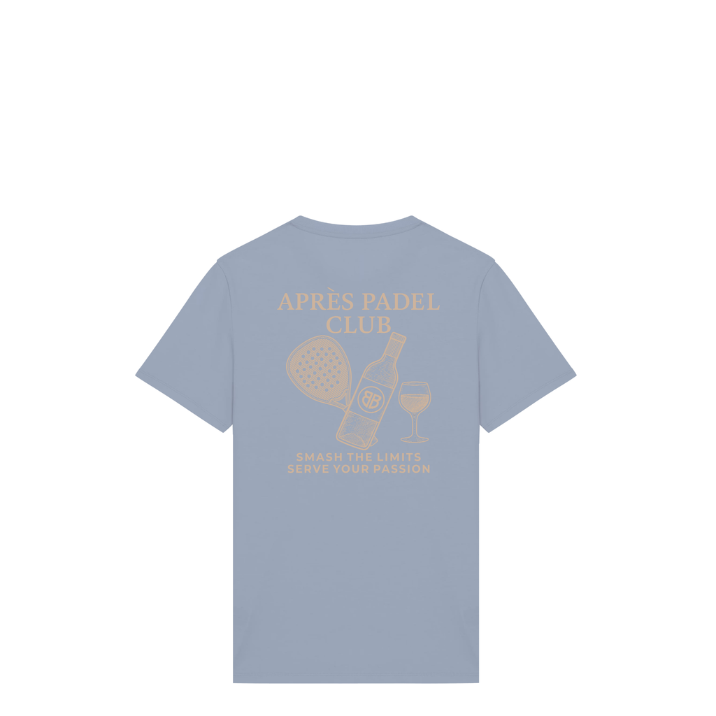 Uniseks T-shirt Après Padel Club (Off-white logo)