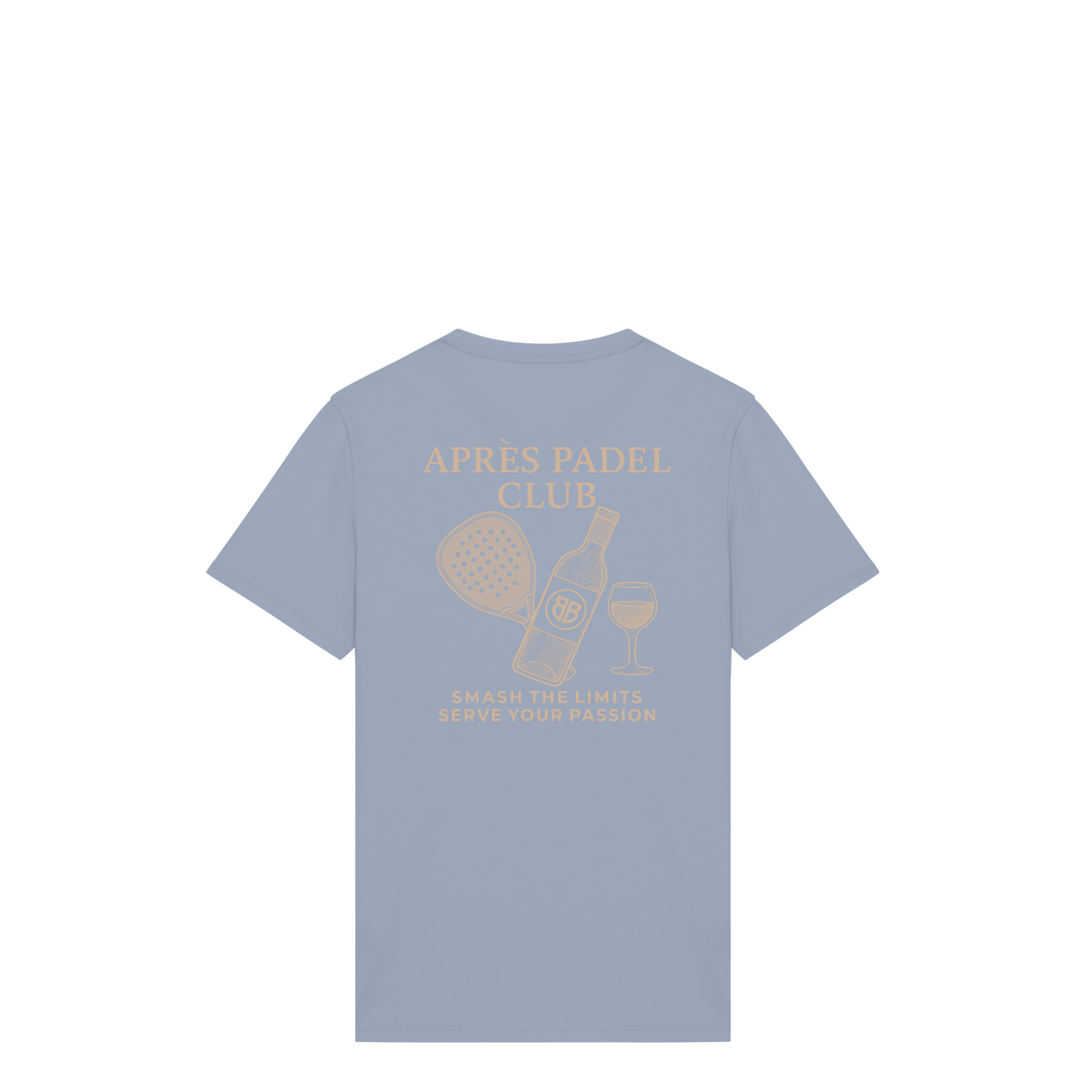 Uniseks T-shirt Après Padel Club (Off-white logo)