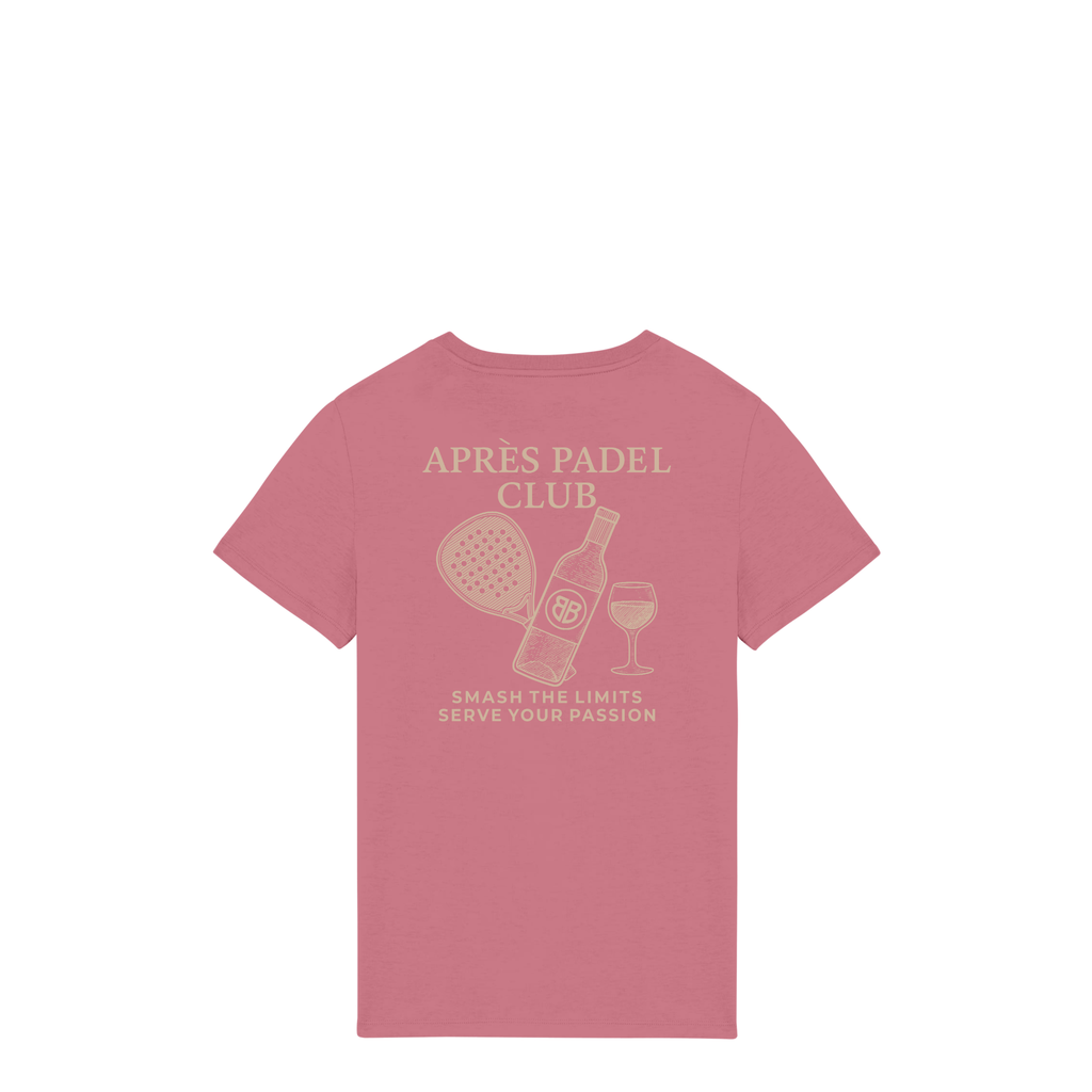 Uniseks T-shirt Après Padel Club (Off-white logo)
