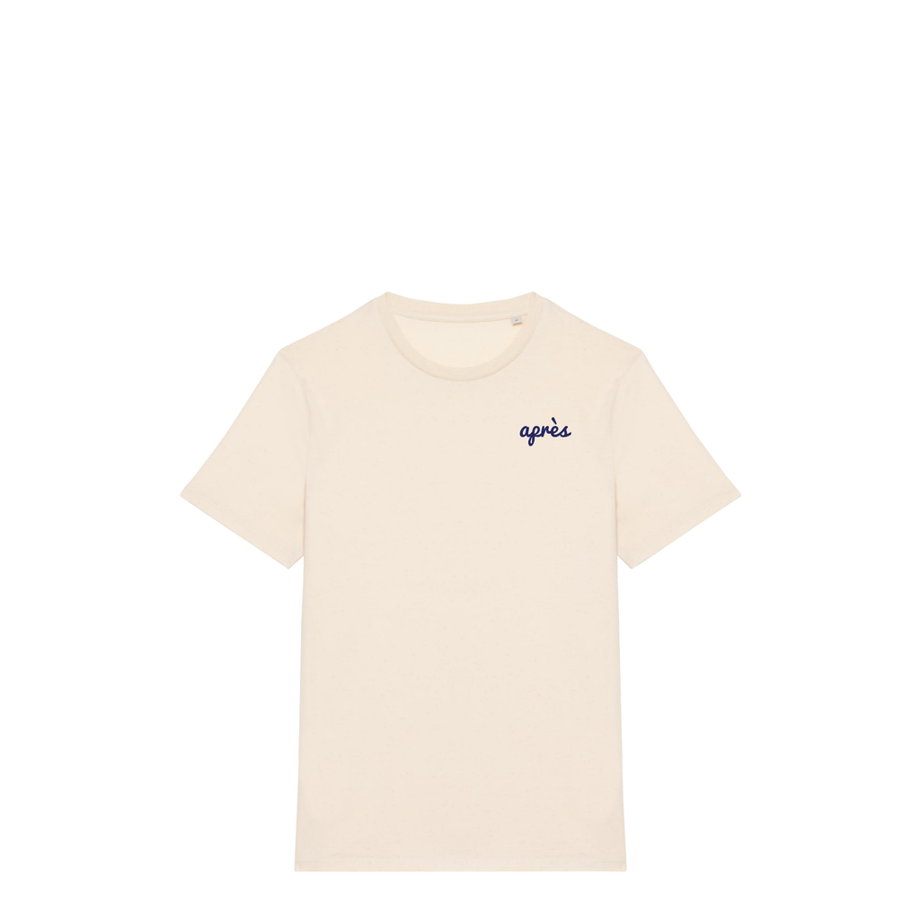 Uniseks T-shirt Après Padel Club (Navy Blue logo)