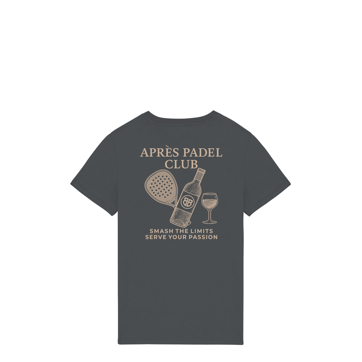 Uniseks T-shirt Après Padel Club (Off-white logo)