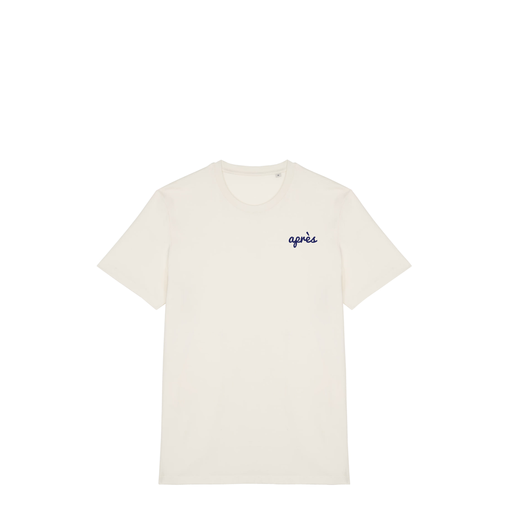 Uniseks T-shirt Après Tennis Club (Navy Blue logo)