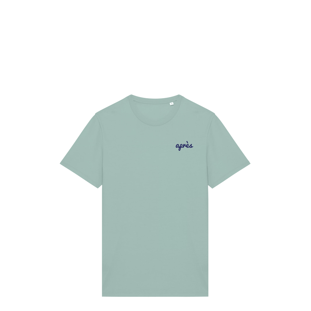 Uniseks T-shirt Après Padel Club (Navy Blue logo)
