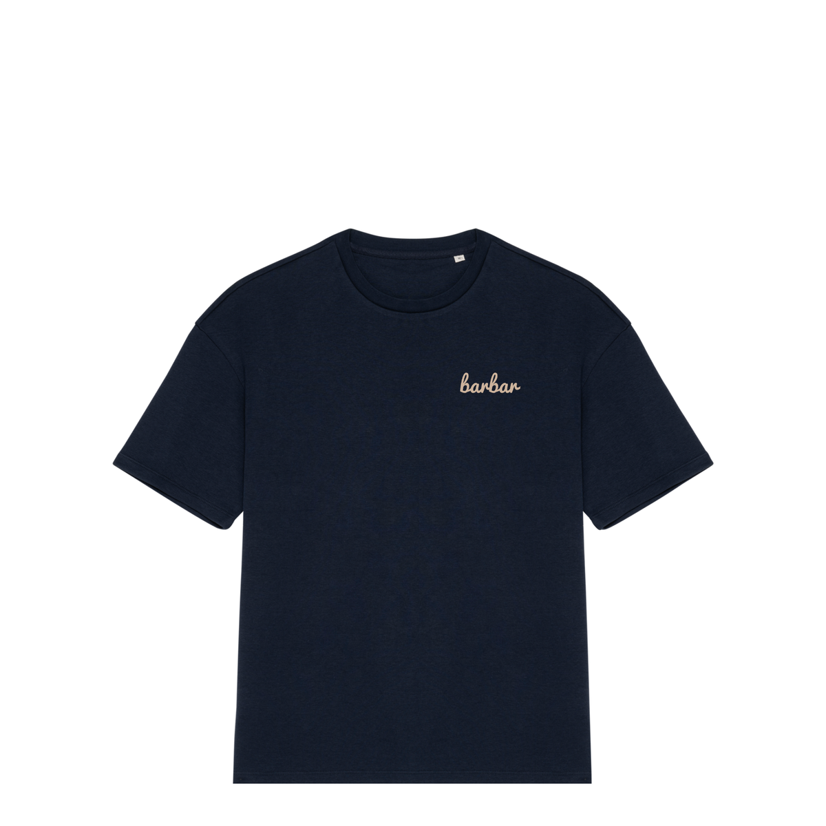 Oversized French Terry T-shirt (BarBar Off-white logo)